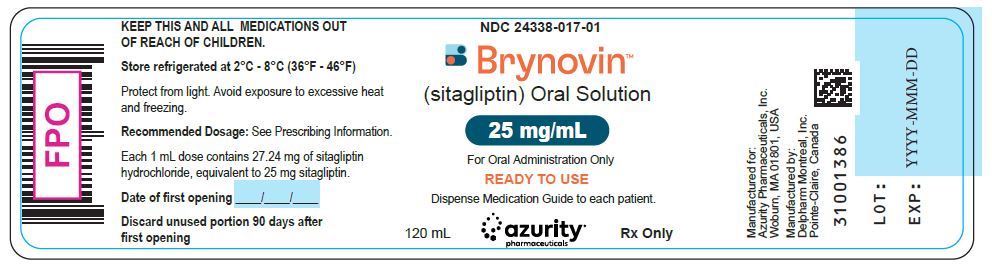 Sitagliptin bottle label