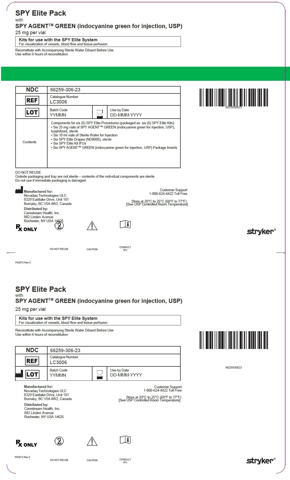 SPY Elite Pack Label (Front)