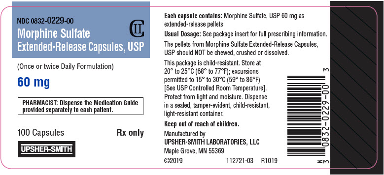 PRINCIPAL DISPLAY PANEL - 60 mg Capsule Bottle Label