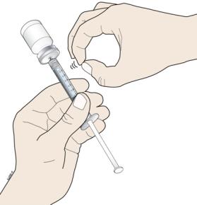 Prepare and clean your injection site.