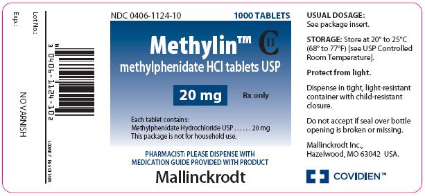 Principal Display Panel - 20 mg Bottle