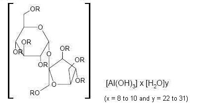 Structural formula for sucralfate
