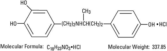structural formula dobutamine hydrochloride