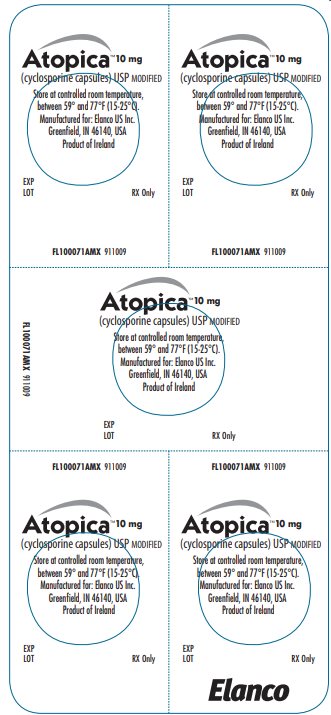 Principal Display Panel - Atopica 10mg Blister Label