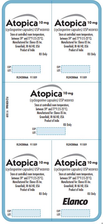 Principal Display Panel - Atopica 10mg Carton Label
