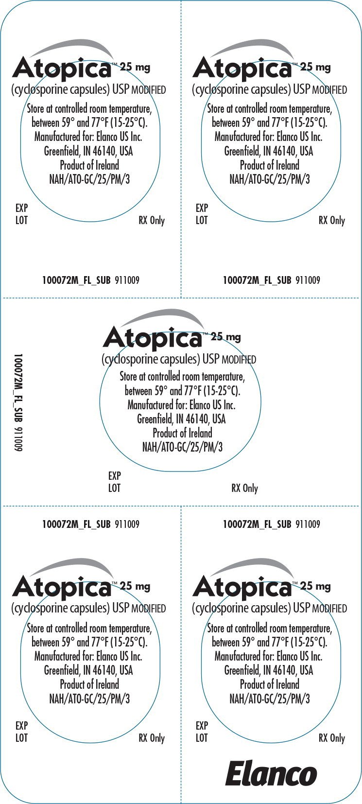 Principal Display Panel - Atopica 10mg Carton Label