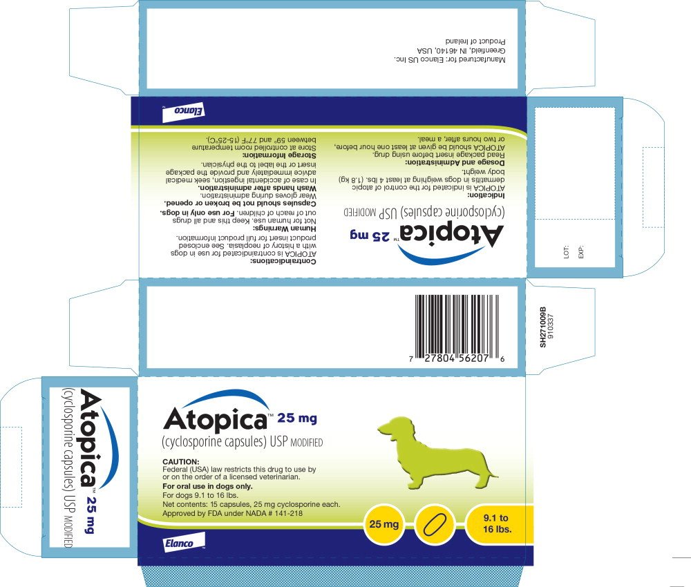 Princiap Display Panel - Atopica 10mg Carton Label