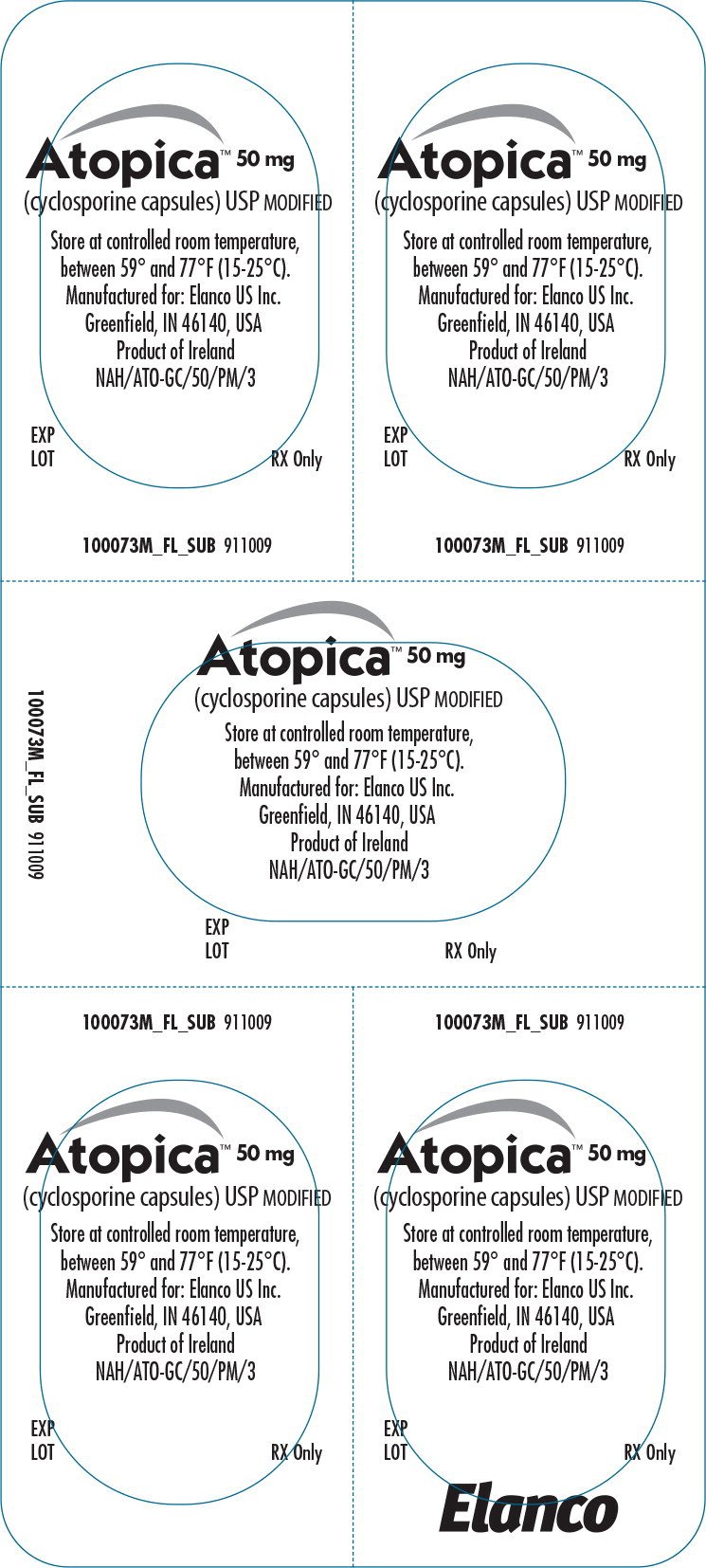 Principal Display Panel - Atopica 25mg Blister Label