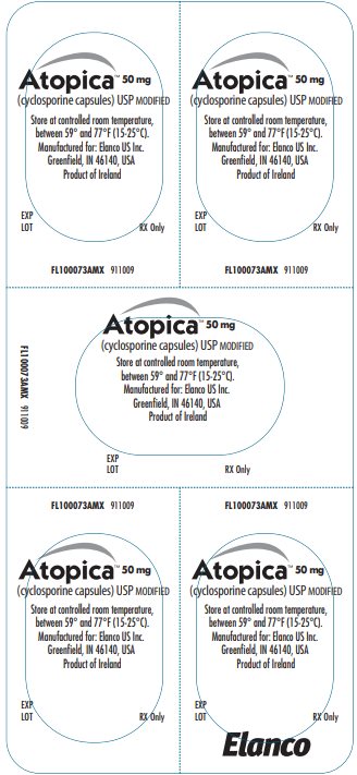 Principal Display Panel - Atopica 50mg Blister Label