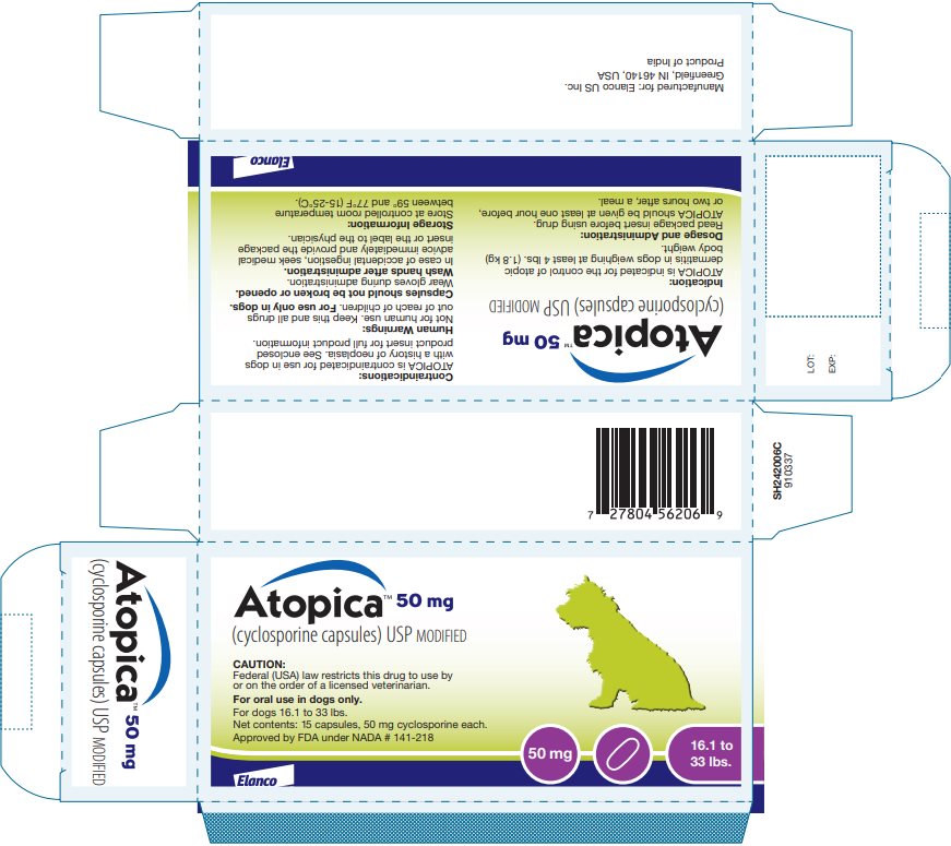 Principal Display Panel - Atopica 50mg Carton Label