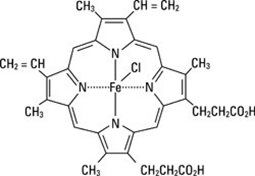 Structural Formula of Hemin