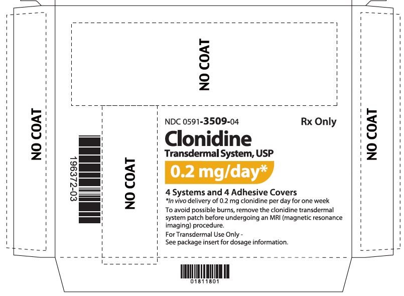 Clonidine patch package insert prescribing information drugs