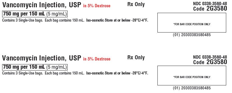 Vancomycin Representative Container Label 0338-3581-01 