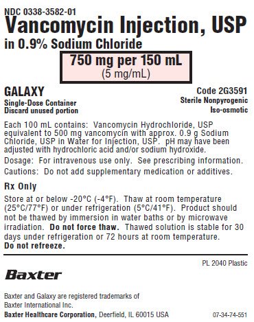 Vancomycin Representative Container Label 0338-3583-01