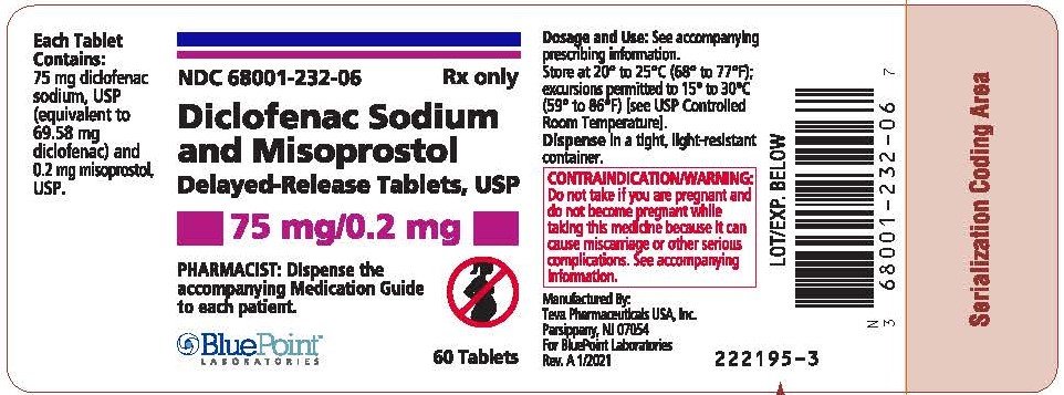 Label: Diclofenac Sodium and Misoprostol Deleayed Release Tablets USP 75 MG/0.2  mg
