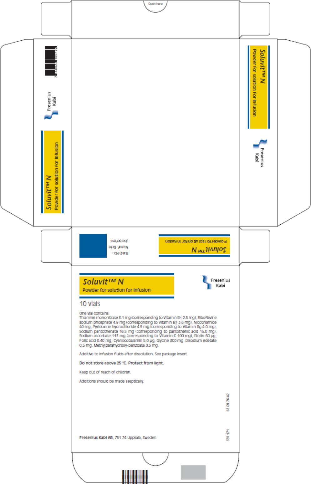 PACKAGE LABEL – PRINCIPAL DISPLAY – Soluvit N Carton
