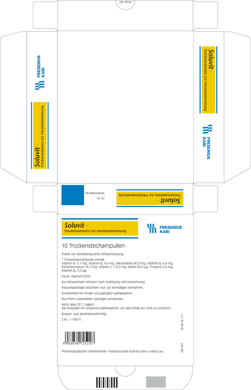 PACKAGE LABEL – PRINCIPAL DISPLAY – Soluvit N Carton
