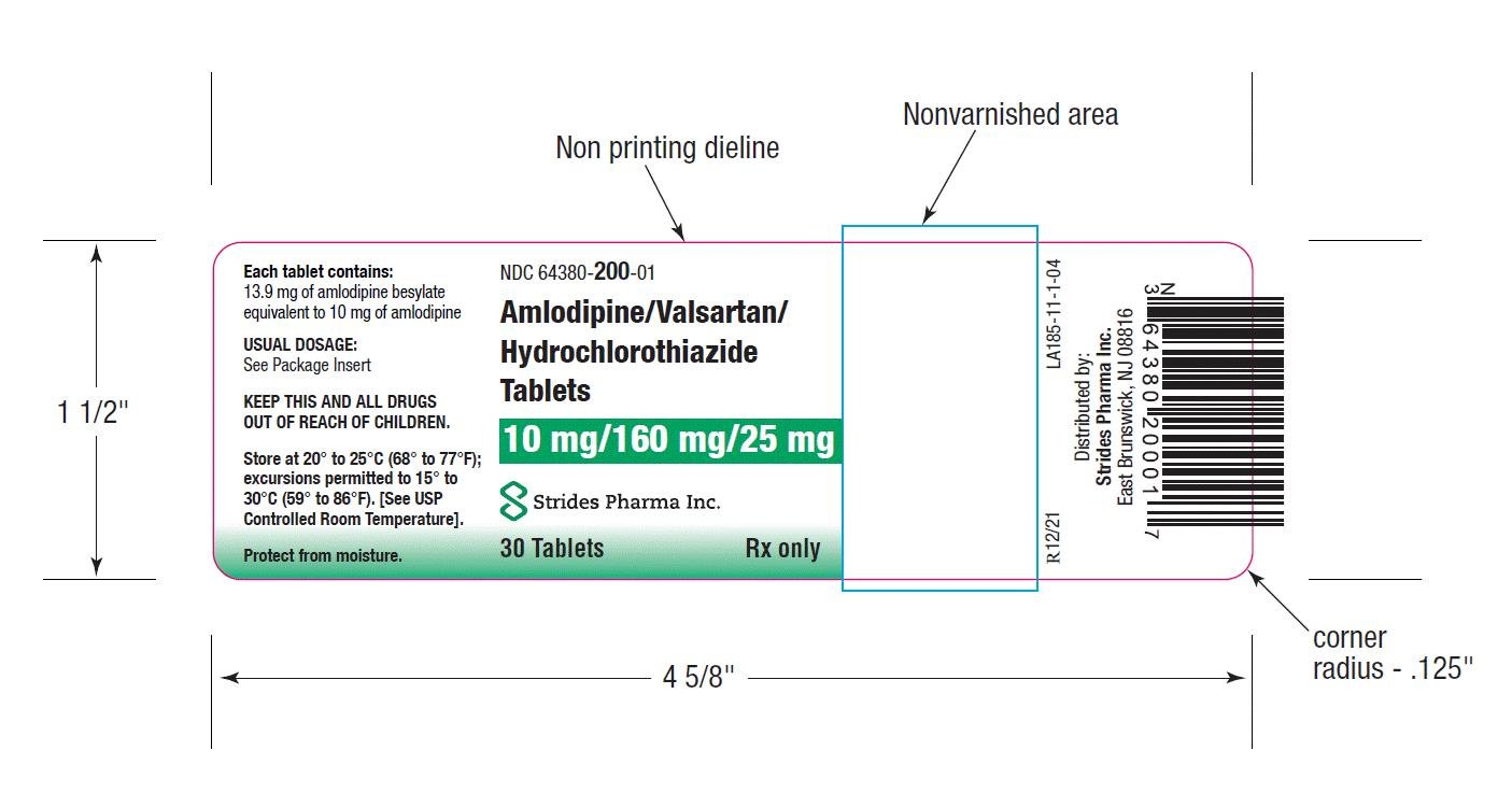 10 mg/160 mg/25 mg - 30 tablets