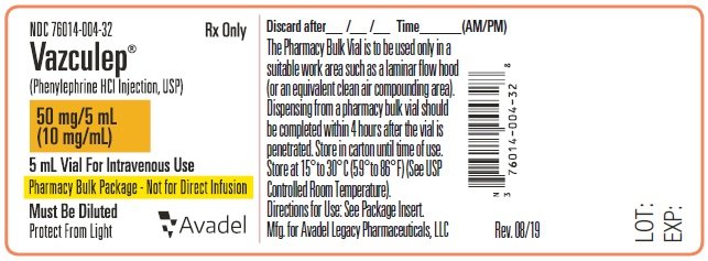 5 mL Vial - Container Label