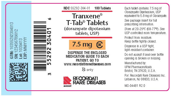7.5 mg UPM Bottle Label