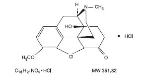 oxycodone hydrochloride chemical structure