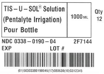 TIS-U-SOL Solution Representative Carton Label