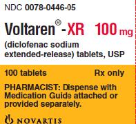 PRINCIPAL DISPLAY PANEL
Package Label – XR 100 mg
Rx Only		NDC 0078-0446-05