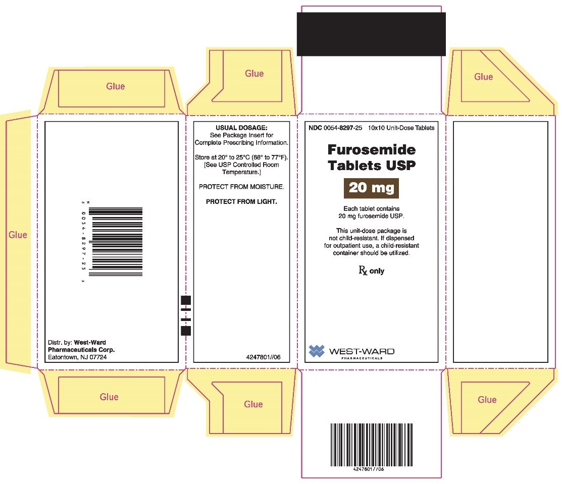 Furosemide Tablets USP, 20 mg (10x10 Unit-Dose Tablets) folding carton image