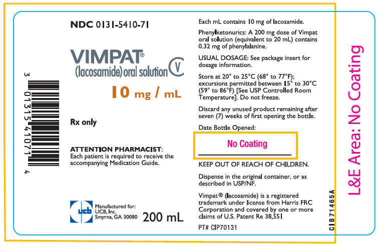 PRINCIPAL DISPLAY PANEL - 200 mL Bottle Label - NDC 0131-5410-71