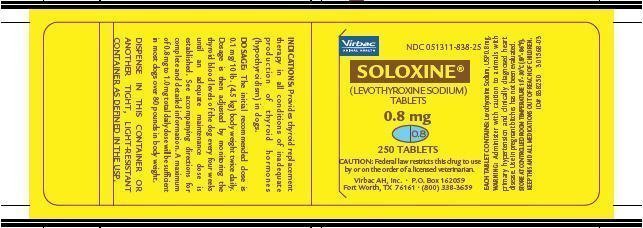 PRINCIPAL DISPLAY PANEL - 0.8 mg Tablet Bottle Label