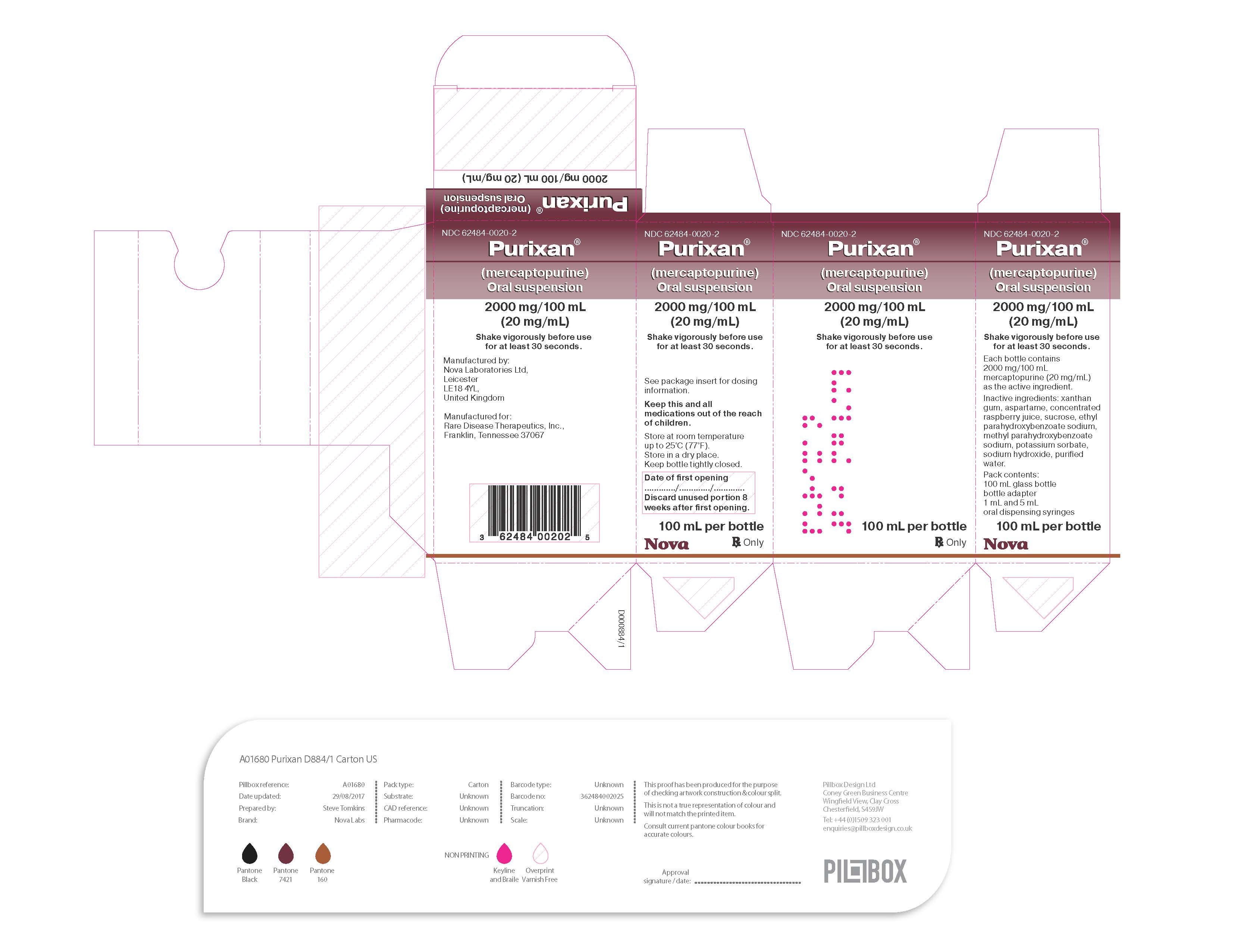 Purixan Carton Label