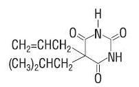 Butalbital structural formula.