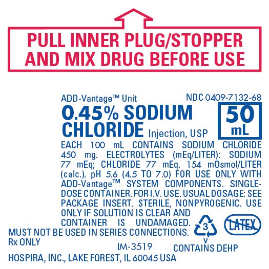 PRINCIPAL DISPLAY PANEL - 50 mL Bag Label - NDC 0409-7132