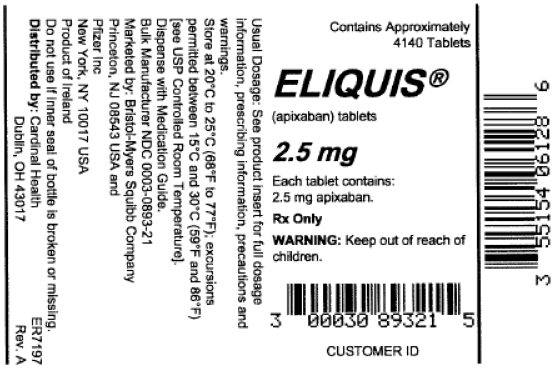 2.5mg bottle label