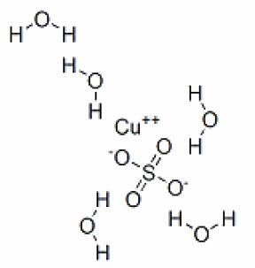 Cupric Sulfate Structural Formula