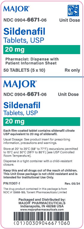 20mg carton label