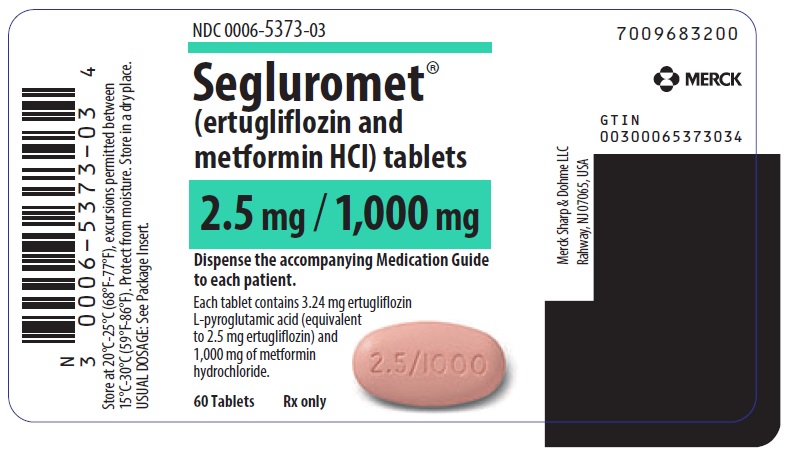 PRINCIPAL DISPLAY PANEL - 2.5 mg/1,000 mg Tablet Bottle Label