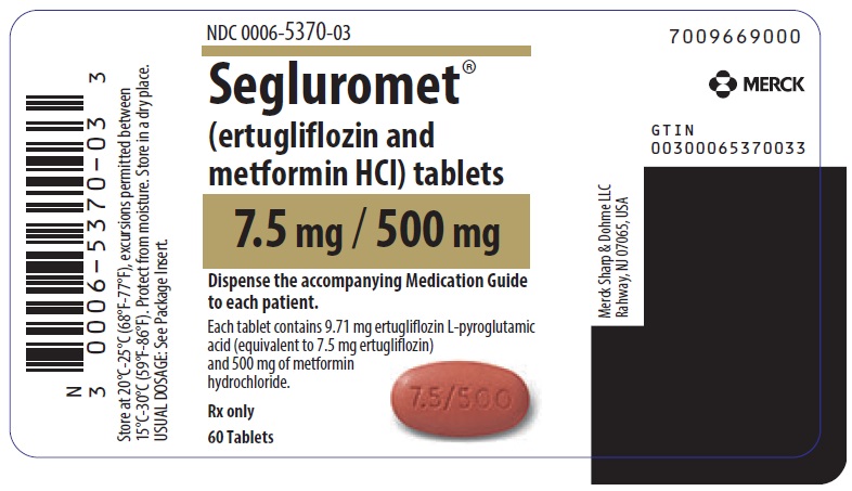 PRINCIPAL DISPLAY PANEL - 7.5 mg/500 mg Tablet Bottle Label