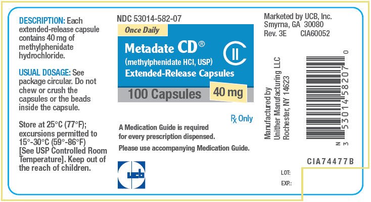 Principal Display Panel - 40 mg Capsule Bottle Label