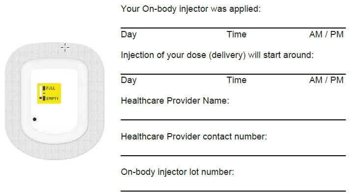 image 1 - UDENYCA ONBODY injector - OBI paitent instructions for use