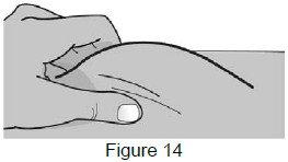 image of pinching skin of injection site - instructions for use