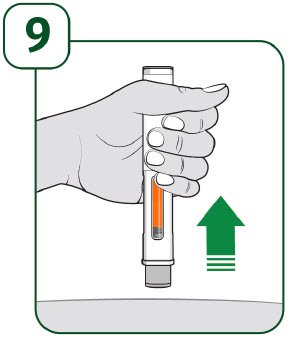 image of proper pull away of UDENYCA autoinjector post injection - AI instructions for use