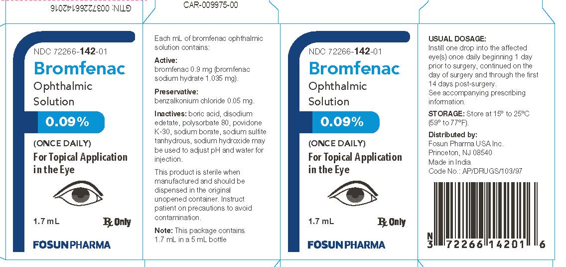 Bromfenac ophthlamic solution package insert drugs