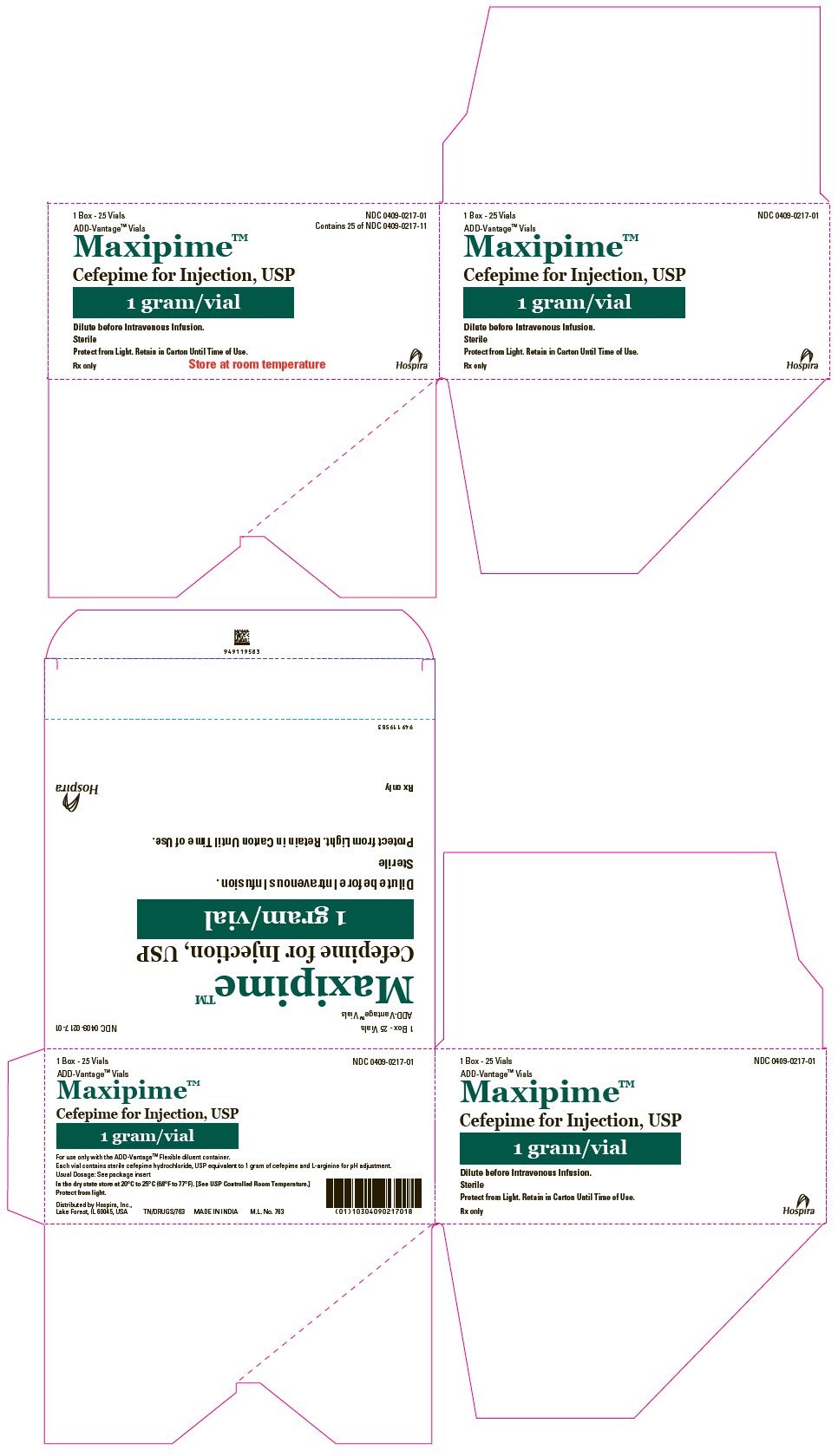 PRINCIPAL DISPLAY PANEL - 1 gram ADD-Vantage Vial Carton