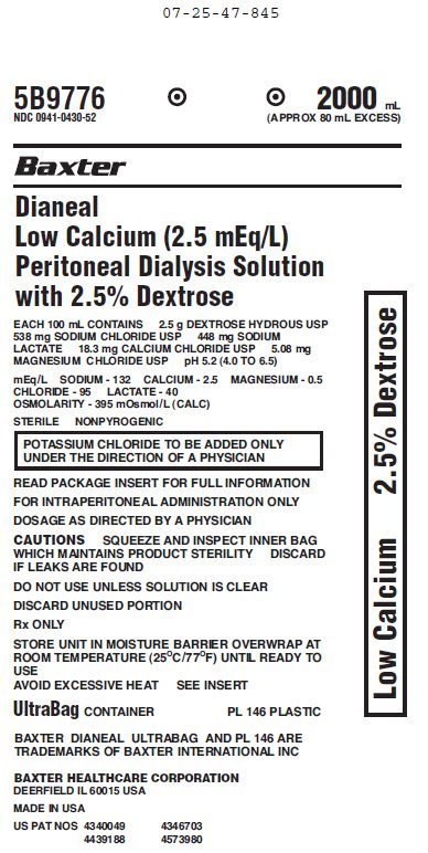 NDC 0941-0430-52 Representative Container Label