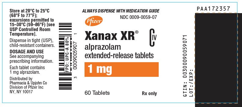 Xanax ingredients xr in