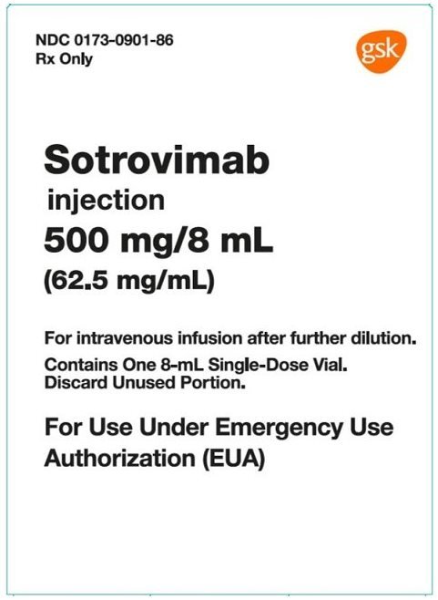 Sotrovimab EUA carton