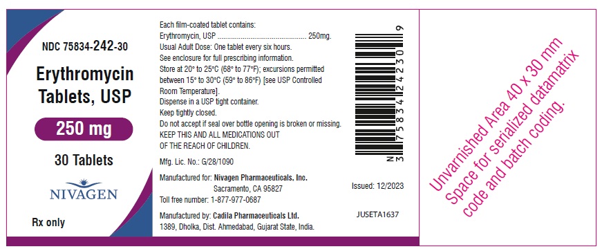 erythromycin 2 tablets four times a day