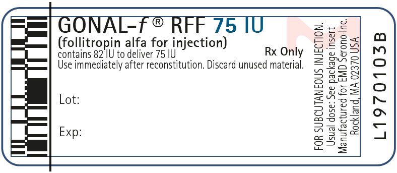 PRINCIPAL DISPLAY PANEL - 75 IU Vial Label