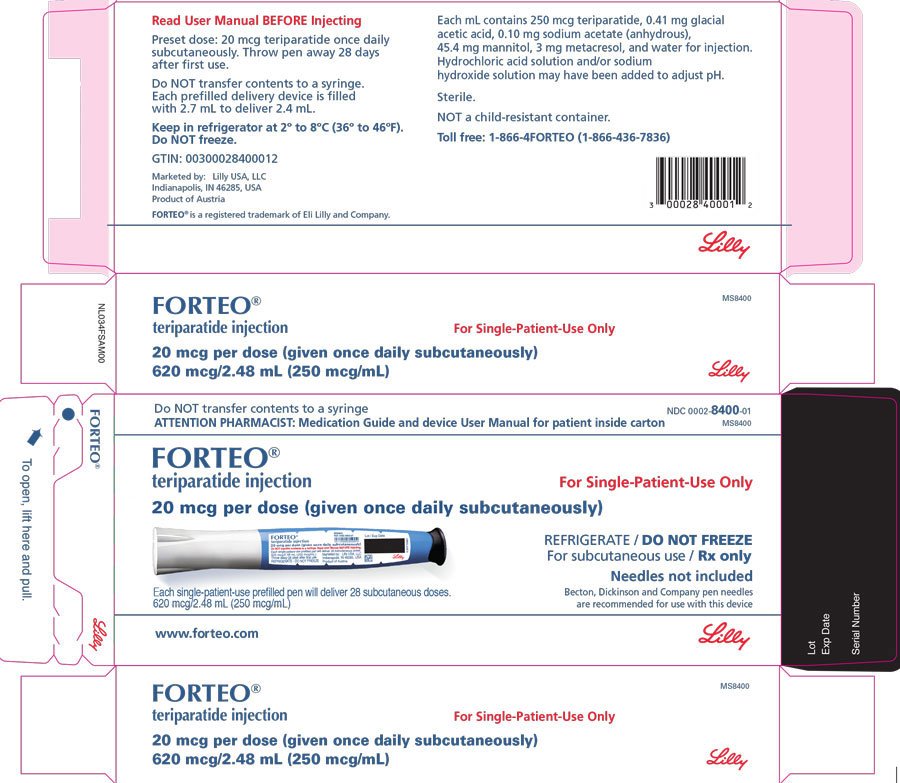 Forteo - FDA prescribing information, side effects and uses